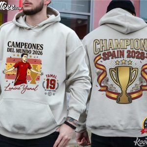 Spain 2026 World Cup Champions Lamine Yamal Football Fan T-Shirt Spain 2026 World Cup Champions Lamine Yamal Football Fan T Shirt (3)