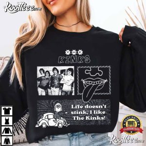 The Kinks British Rock Band Fan Art Music Lovers T-Shirt The Kinks British Rock Band Fan Art Music Lovers T Shirt (3)