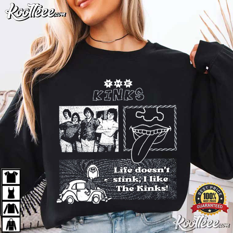 The Kinks British Rock Band Fan Art Music Lovers T-Shirt The Kinks British Rock Band Fan Art Music Lovers T-Shirt
