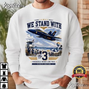 Blue Angels Style Vintage Pensacola Beach Flyover T Shirt (4)