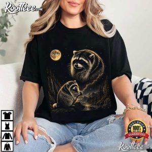 Jimothy Raccoon Moon Howling To The Moon Animal T-Shirt Jimothy Raccoon Moon Howling To The Moon Animal T Shirt (2)
