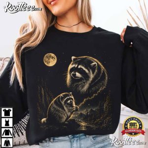 Jimothy Raccoon Moon Howling To The Moon Animal T-Shirt Jimothy Raccoon Moon Howling To The Moon Animal T Shirt (3)