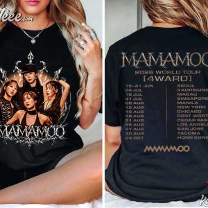Mamamoo 2026 World Tour 4Ward Blooming Kpop T Shirt (4)