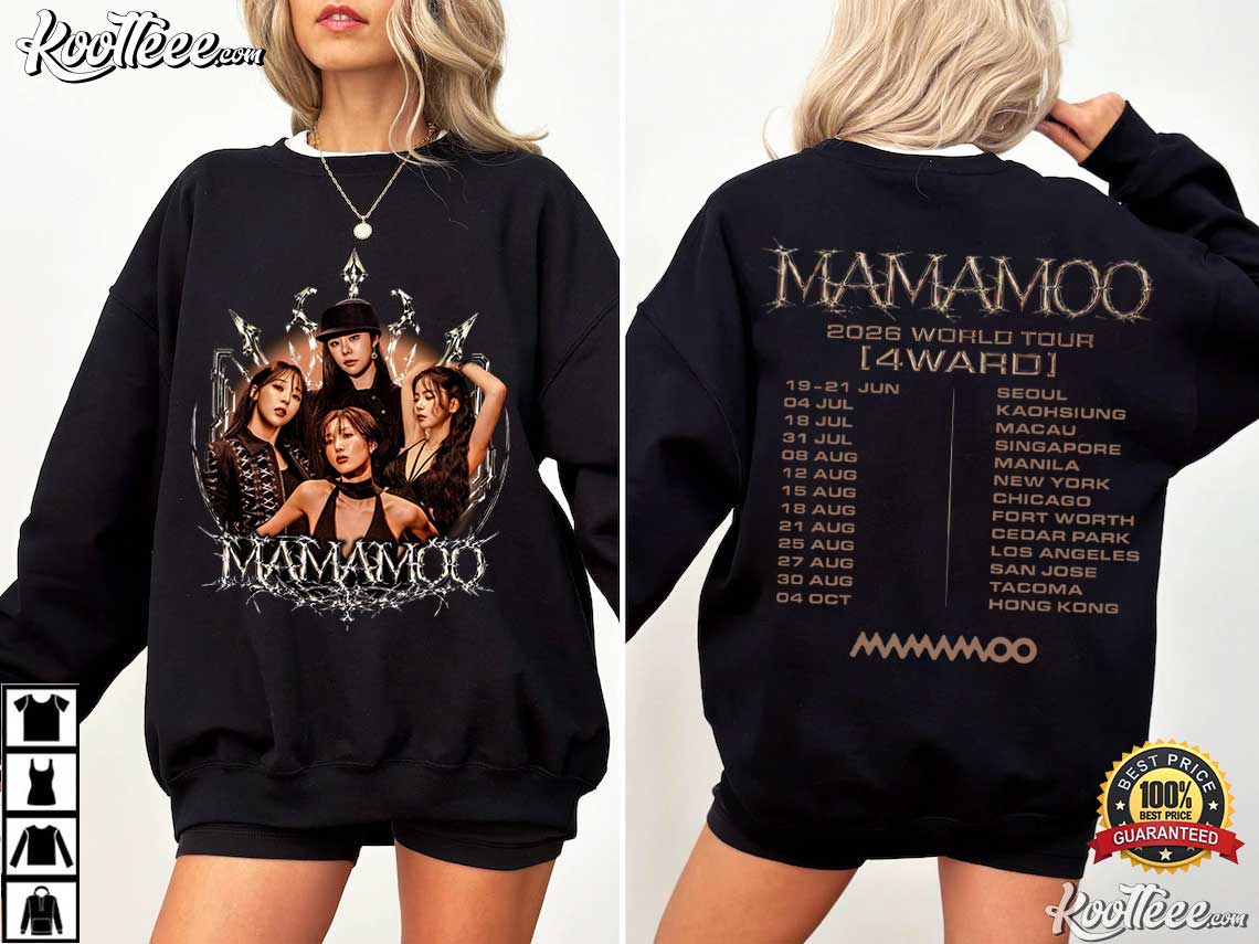 Mamamoo 2026 World Tour 4Ward Blooming Kpop T-Shirt Mamamoo 2026 World Tour 4Ward Blooming Kpop T-Shirt