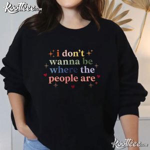 Siren I Don't Wanna Be Where The People Are Antisocial Mermaid Embroidered Sweatshirt (2)