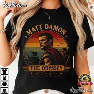 Matt Damon Odyssey Epic Mythology Warrior Vintage Greek T-Shirt Matt Damon Odyssey Epic Mythology Warrior Vintage Greek T Shirt (4)
