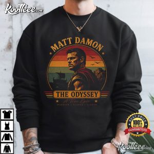 Matt Damon Odyssey Epic Mythology Warrior Vintage Greek T-Shirt Matt Damon Odyssey Epic Mythology Warrior Vintage Greek T Shirt (2)