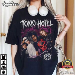 Tokio Hotel Tom Kaulitz Rock Band Emo Goth Music Lovers T Shirt (4)