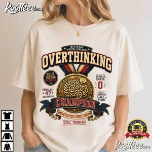 Overthinking Champion Vintage Mental Athletics T Shirt (4)