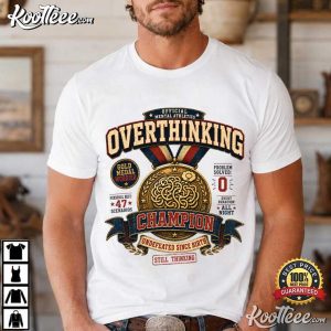 Overthinking Champion Vintage Mental Athletics T Shirt (1)