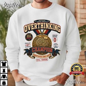 Overthinking Champion Vintage Mental Athletics T Shirt (2)