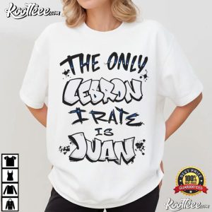The Only Lebron I Rate Is Juan Rap Vs Basketball Pop Culture T Shirt (2)