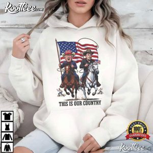 This Is Our Country Trump Elon Cowboy Flag Patriotic Western T Shirt (2)