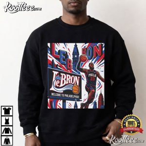 Welcome To Philadelphia LeBron James 76ers Comic Graphic T Shirt (2)