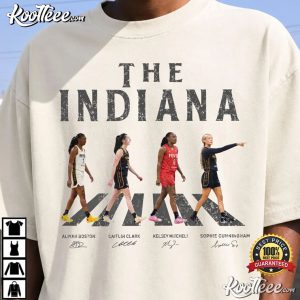 Indiana Fever Abbey Road Vintage WNBA Basketball T Shirt (1)