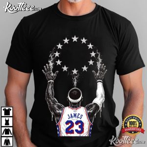 LeBron James 23 Sixers Basketball Fan Merch T Shirt (4)