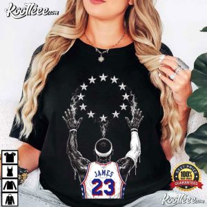 LeBron James 23 Sixers Basketball Fan Merch T Shirt (1)