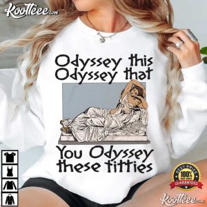 Odyssey This Odyssey That Reclining Statue Mythology The Odyssey T Shirt (4)
