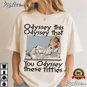 Odyssey This Odyssey That Reclining Statue Mythology The Odyssey T Shirt (2)