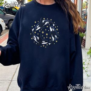 Killer Whale Ocean Pacific Ocean Animal Jumper Embroidered Sweatshirt (3)