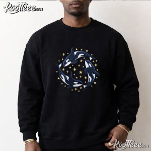 Killer Whale Ocean Pacific Ocean Animal Jumper Embroidered Sweatshirt (2)