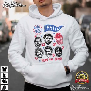 Phila Basketball Funny Face Ring The Bell Embiid James Brown Maxey T-Shirt Phila Basketball Funny Face Ring The Bell Embiid James Brown Maxey T Shirt (4)
