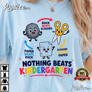 Nothing Beats Kindergarten Rock Paper Scissors Kids Comfort Colors T-Shirt Nothing Beats Kindergarten Rock Paper Scissors Kids Comfort Colors T Shirt (1)