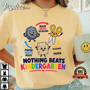 Nothing Beats Kindergarten Rock Paper Scissors Kids Comfort Colors T-Shirt Nothing Beats Kindergarten Rock Paper Scissors Kids Comfort Colors T Shirt (2)