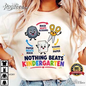 Nothing Beats Kindergarten Rock Paper Scissors Kids Comfort Colors T-Shirt Nothing Beats Kindergarten Rock Paper Scissors Kids Comfort Colors T Shirt (3)