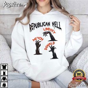 Anti Trump Halloween Republican Hell Funny Liberal Spooky T-Shirt Anti Trump Halloween Republican Hell Funny Liberal Spooky T Shirt (3)