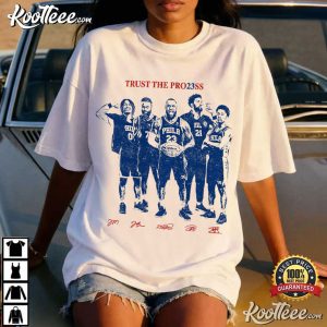 Trust The Process Philadelphia Basketball Vintage T Shirt (4)