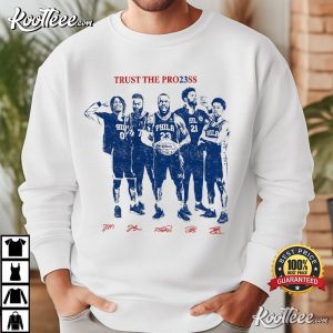 Trust The Process Philadelphia Basketball Vintage T Shirt (1)