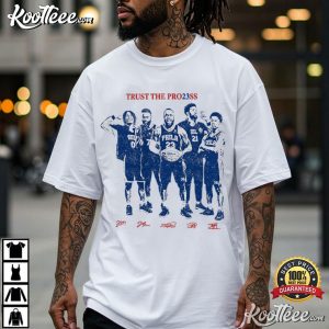Trust The Process Philadelphia Basketball Vintage T Shirt (2)