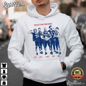 Trust The Process Philadelphia Basketball Vintage T Shirt (3)