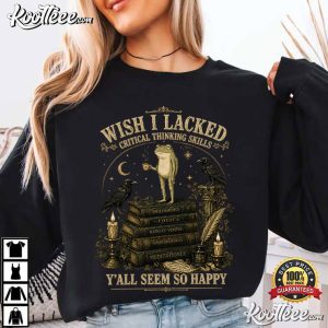 Frog Wish I Lacked Critical Thinking Skills Funny Sarcastic T Shirt (3)
