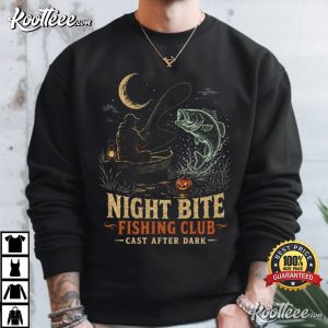 Night Bite Fishing Club Halloween Fisherman T-Shirt Night Bite Fishing Club Halloween Fisherman T Shirt (2)