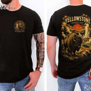 Yellowstone National Park Bison Nature Lovers T Shirt (1)