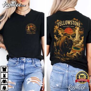 Yellowstone National Park Bison Nature Lovers T-Shirt Yellowstone National Park Bison Nature Lovers T Shirt (2)