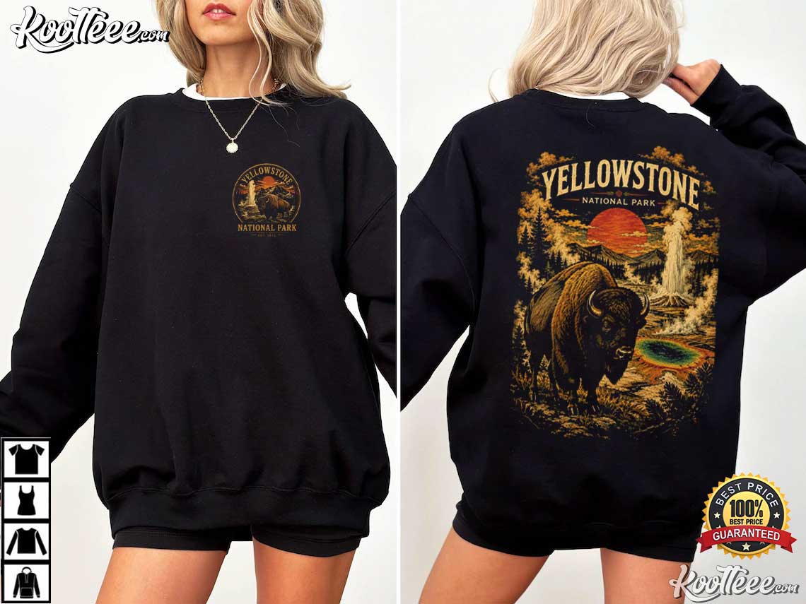 Yellowstone National Park Bison Nature Lovers T-Shirt Yellowstone National Park Bison Nature Lovers T-Shirt