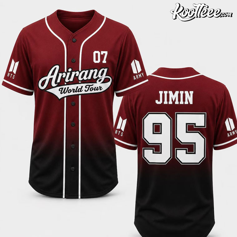 Arirang World Tour Kpop Concert Fan Custom Baseball Jersey Arirang World Tour Kpop Concert Fan Custom Baseball Jersey