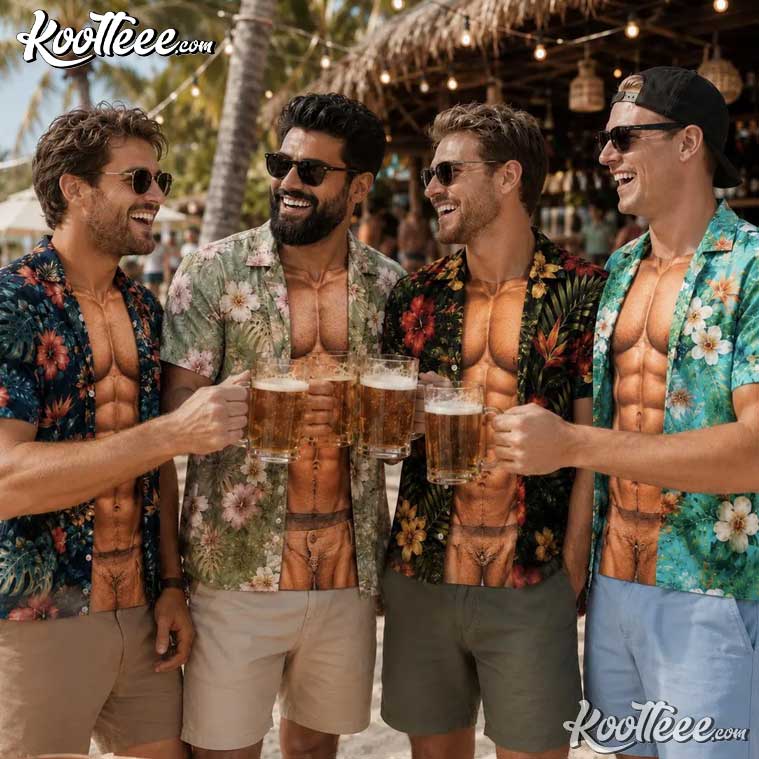 Muscle Summer Vacation Funny Custom Hawaiian Shirt Muscle Summer Vacation Funny Custom Hawaiian Shirt