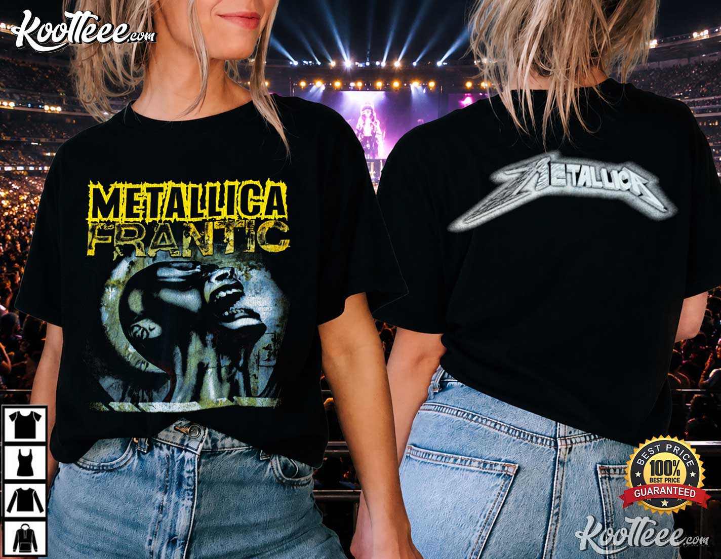 Metallica Frantic Band 2003 Vintage Heavy Metal Rock T-Shirt Metallica Frantic Band 2003 Vintage Heavy Metal Rock T-Shirt
