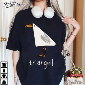 Triangull Triangle Seagull Bird Pun Funny Geometric Animal T Shirt (4)