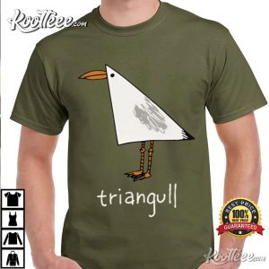 Triangull Triangle Seagull Bird Pun Funny Geometric Animal T Shirt (1)