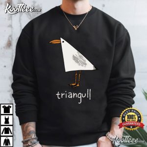 Triangull Triangle Seagull Bird Pun Funny Geometric Animal T Shirt (2)