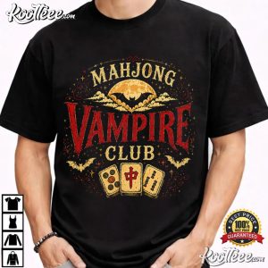 Halloween Mahjong Vampire Fall Game Night T-Shirt