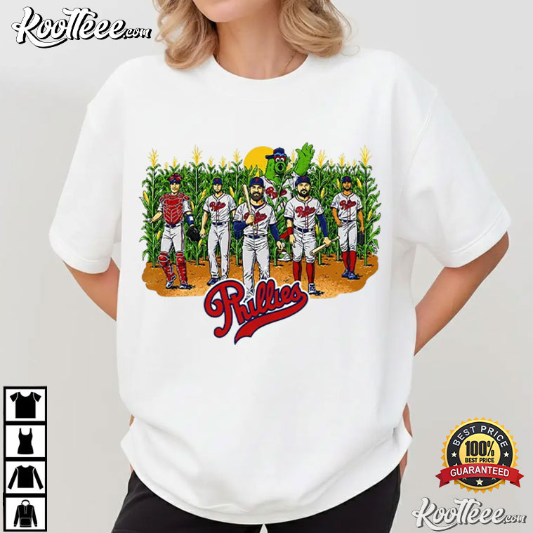 Phillies Field Of Dreams Phillies Cornfield Baseball T-Shirt Phillies Field Of Dreams Phillies Cornfield Baseball T-Shirt