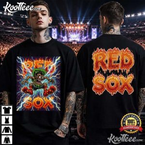 Red Sox High School Mascot Monster Back To School Graphic T-Shirt Red Sox High School Mascot Monster Back To School Graphic T Shirt (1)