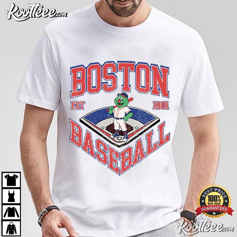 Boston Baseball Fan Mascot Est 1901 Retro T-Shirt Boston Baseball Fan Mascot Est 1901 Retro T-Shirt