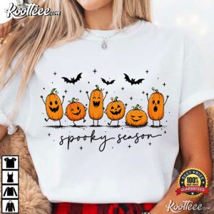 Cute Halloween Pumpkin Spooky Season Fall Autumn T Shirt (1)